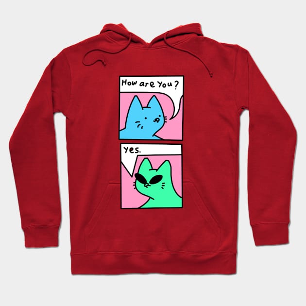 cool cat Hoodie by kexa